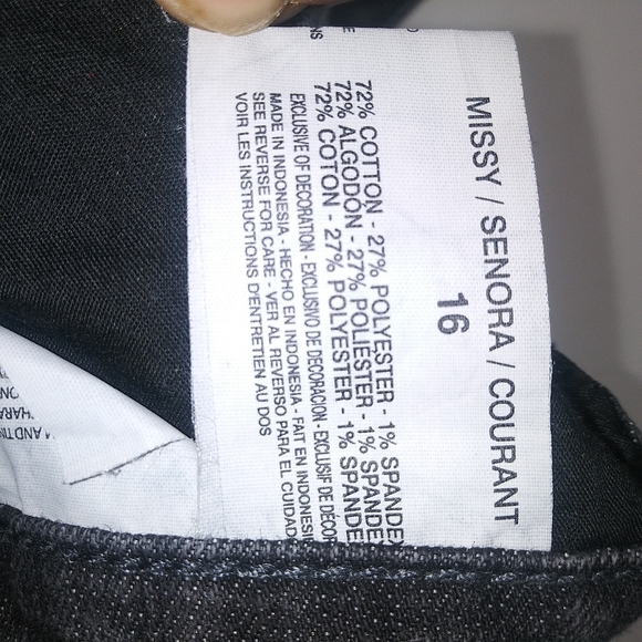 Vanderbilt| Black Jeans Sz 16 - Picture 5 of 5